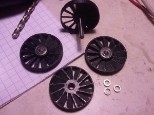 Les pièces prêtes à assembler